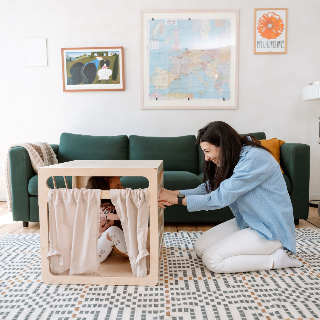 CUBITRI® Climbing Play Cube With Wooden Window