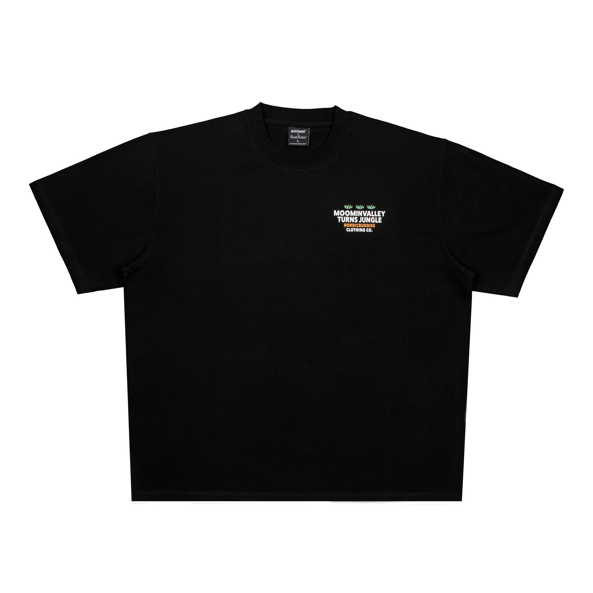 Moomintroll Jungle Heavy Unisex T-shirt - Black