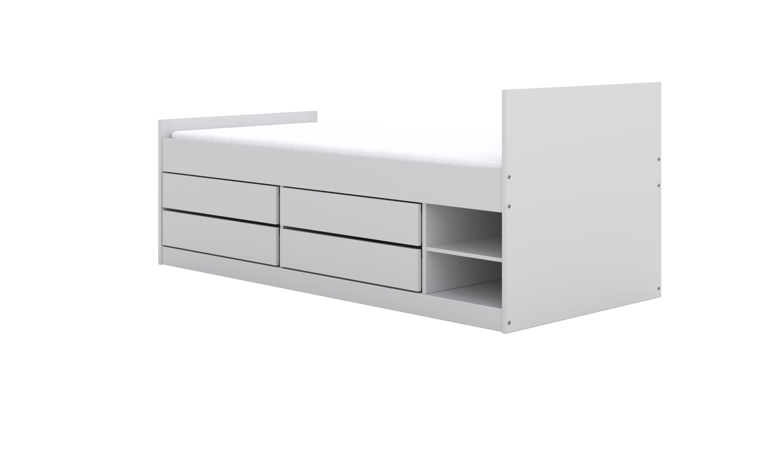 Children's Bed Leon - White