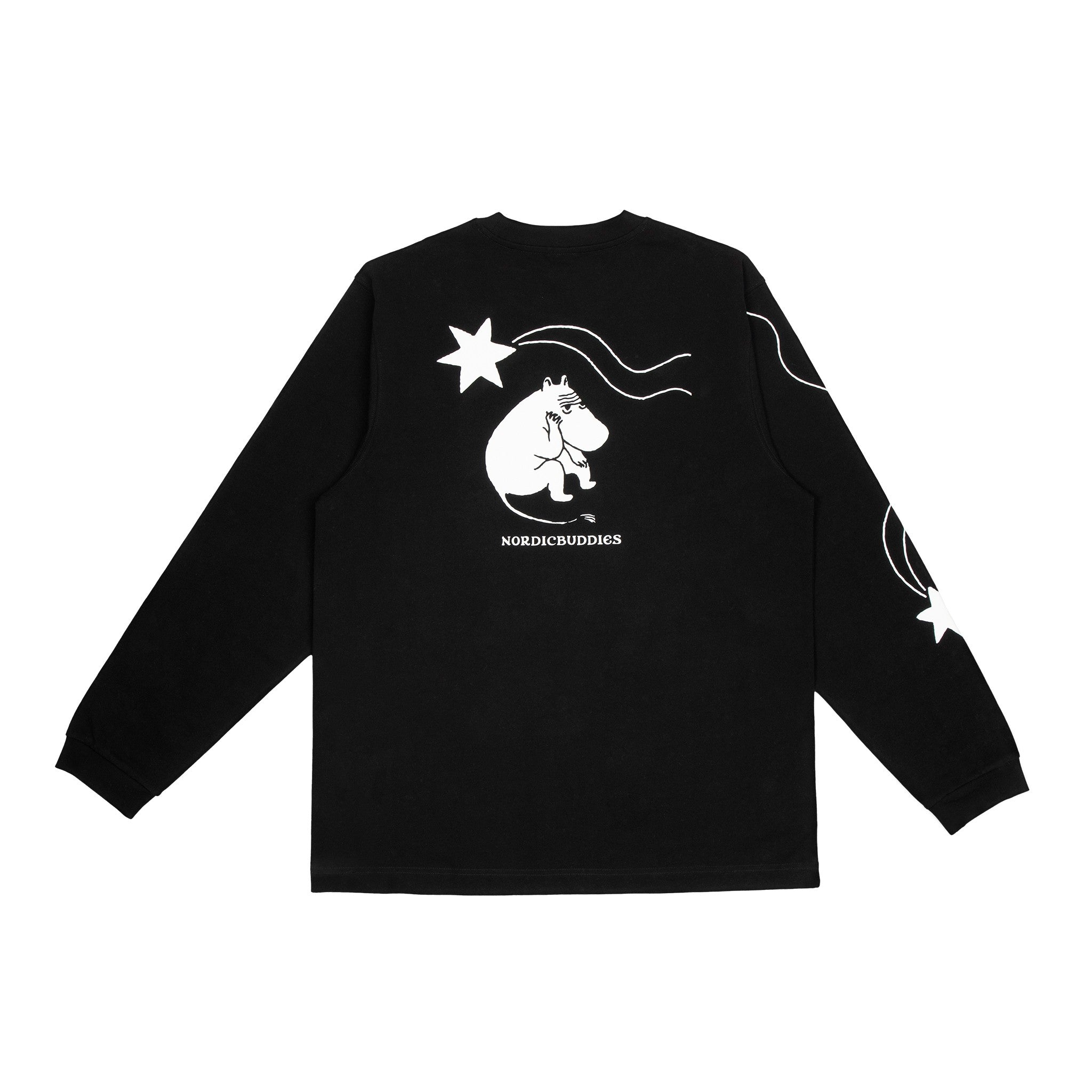 Novels Longsleeve Shirt With Cuffrib Unisex - Black