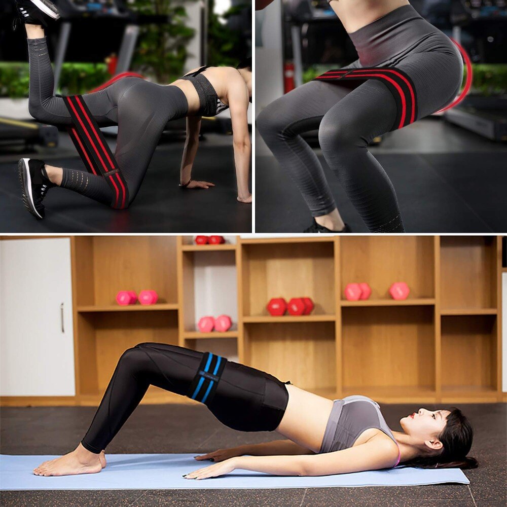 Elastic Striped Gym Exercise Bands