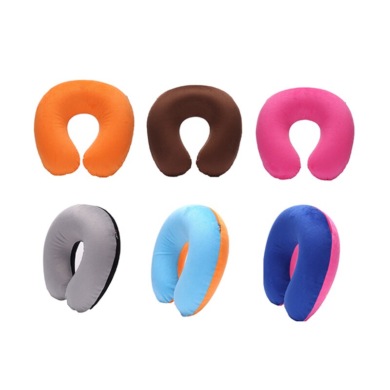 Inflatable U-Shaped Travel Neck Pillows