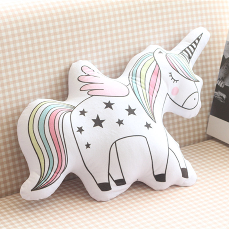 Cute Unicorn Shaped Plush Pillows